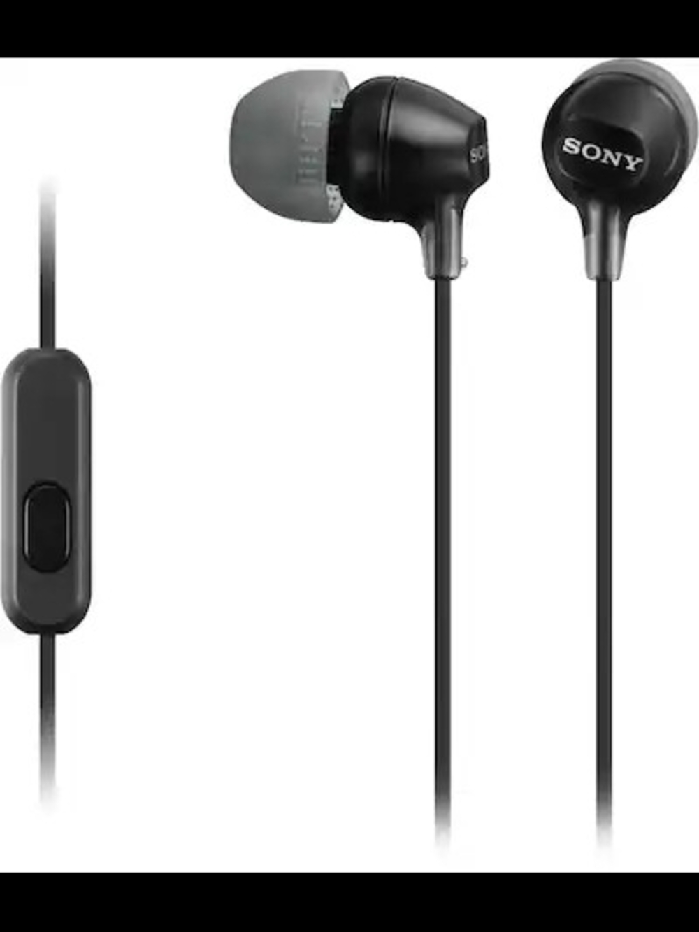 Sony MDR-EX14AP Wired In-ear Earbud Headphones with Microphone, Black